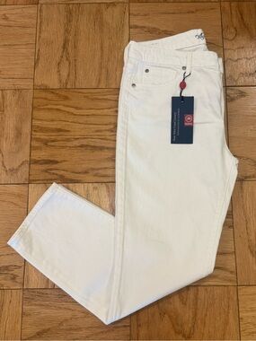 NWT Agave Denim White Athena Crop Jeans
